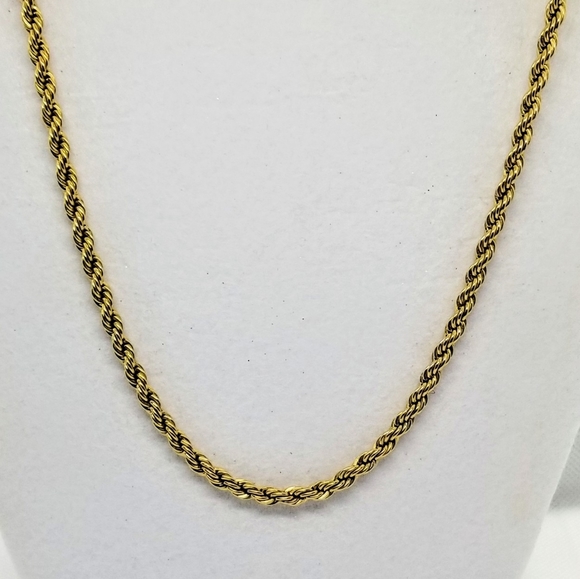 Necklace 22KLG Rope Chain - Picture 5 of 6